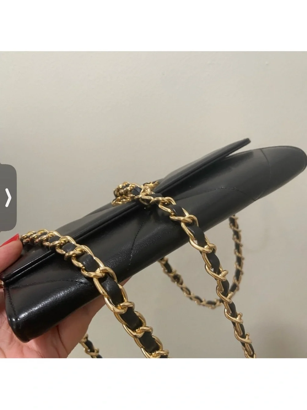 Chanel Black 19 large wallet